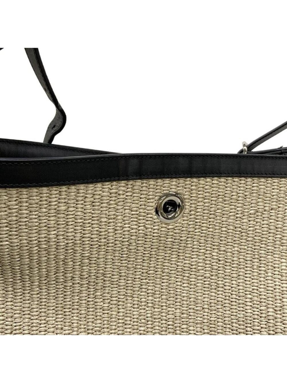 Balenciaga Shoulder Bag Ivory Black Basket Leather - Picture 15 of 15